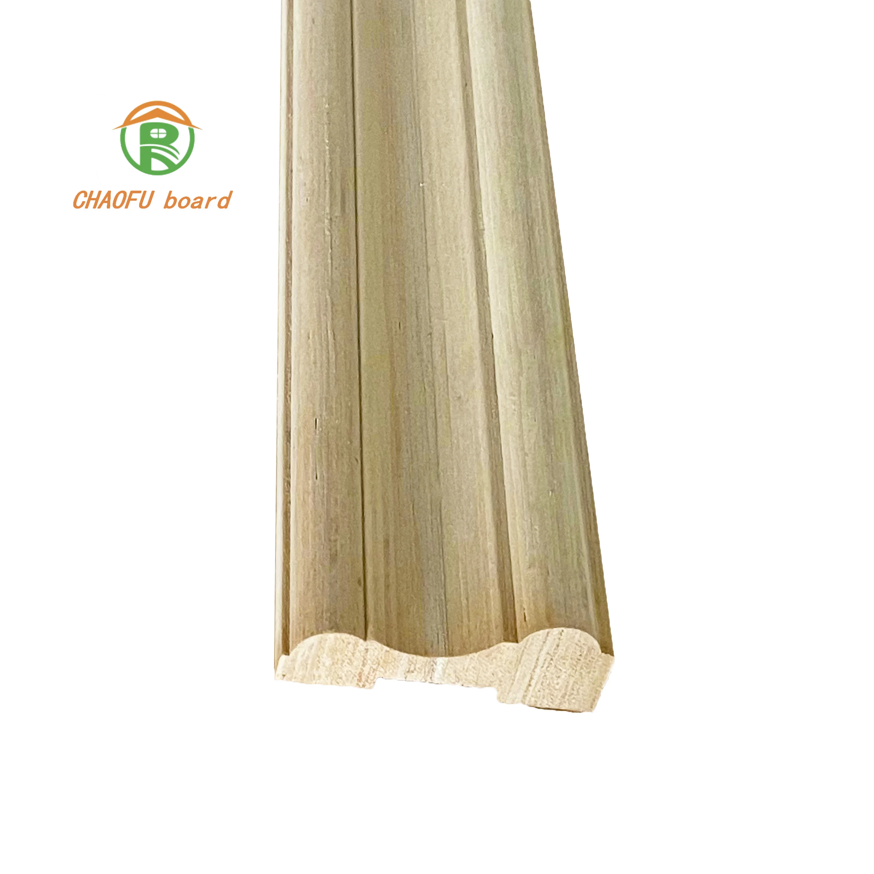 coating film customization solid color wood grain cloth pattern film decoration  board carved wood strips skirting line