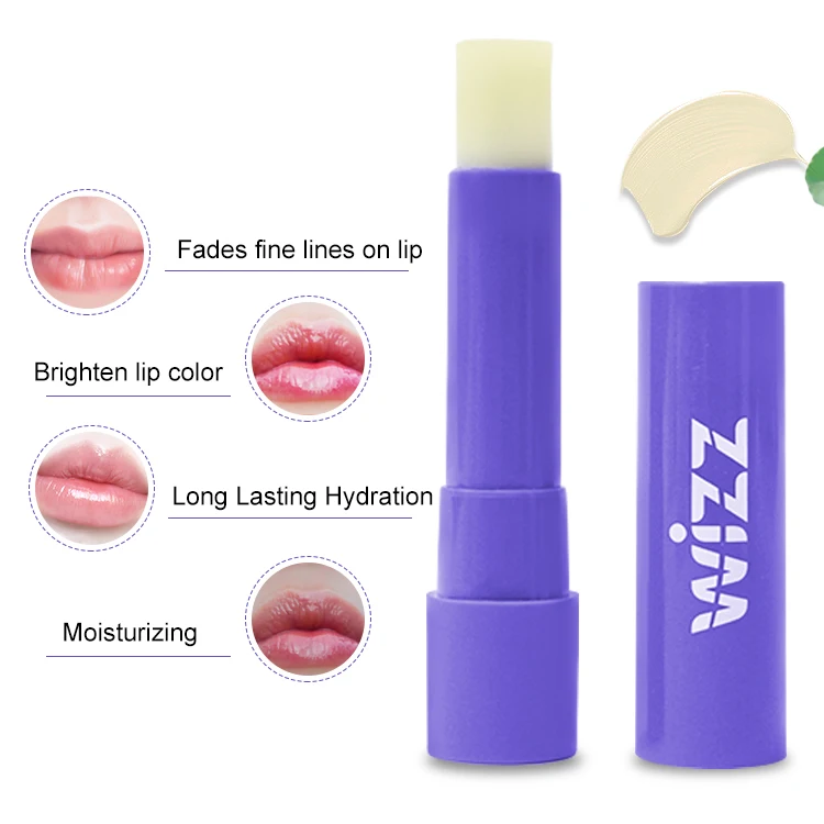 Private Label Exfoliating Moisturizing Lip Care Balm For Dark Lips Custom Vegan Organic Blueberry Flavor Repair Lip Balm