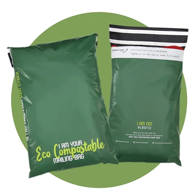 customised compostable polymailer mailing self seal postage bags