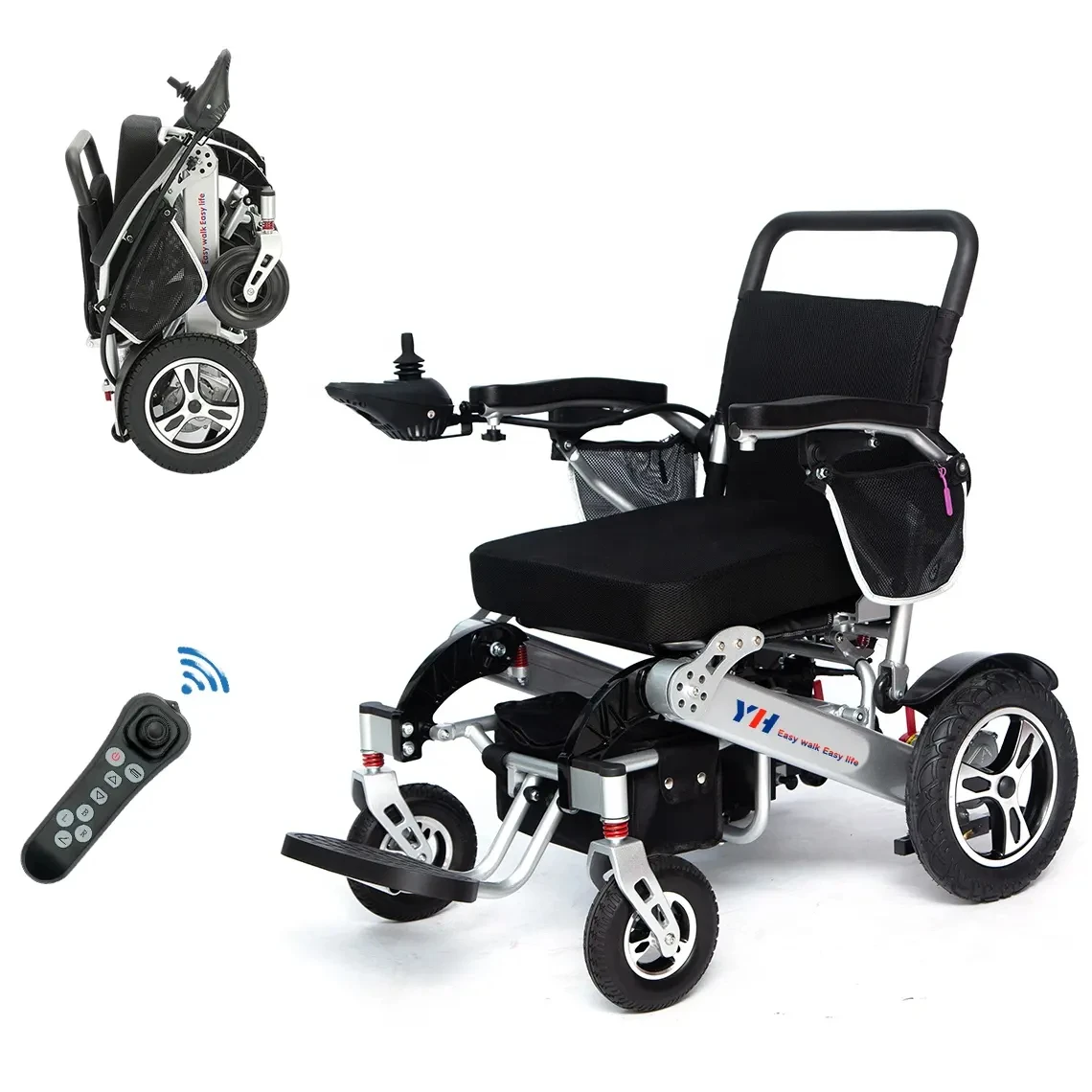 High Quality  Lightweight Remote control Wheelchair Portable Power Chair Electric Wheelchair For Disabled