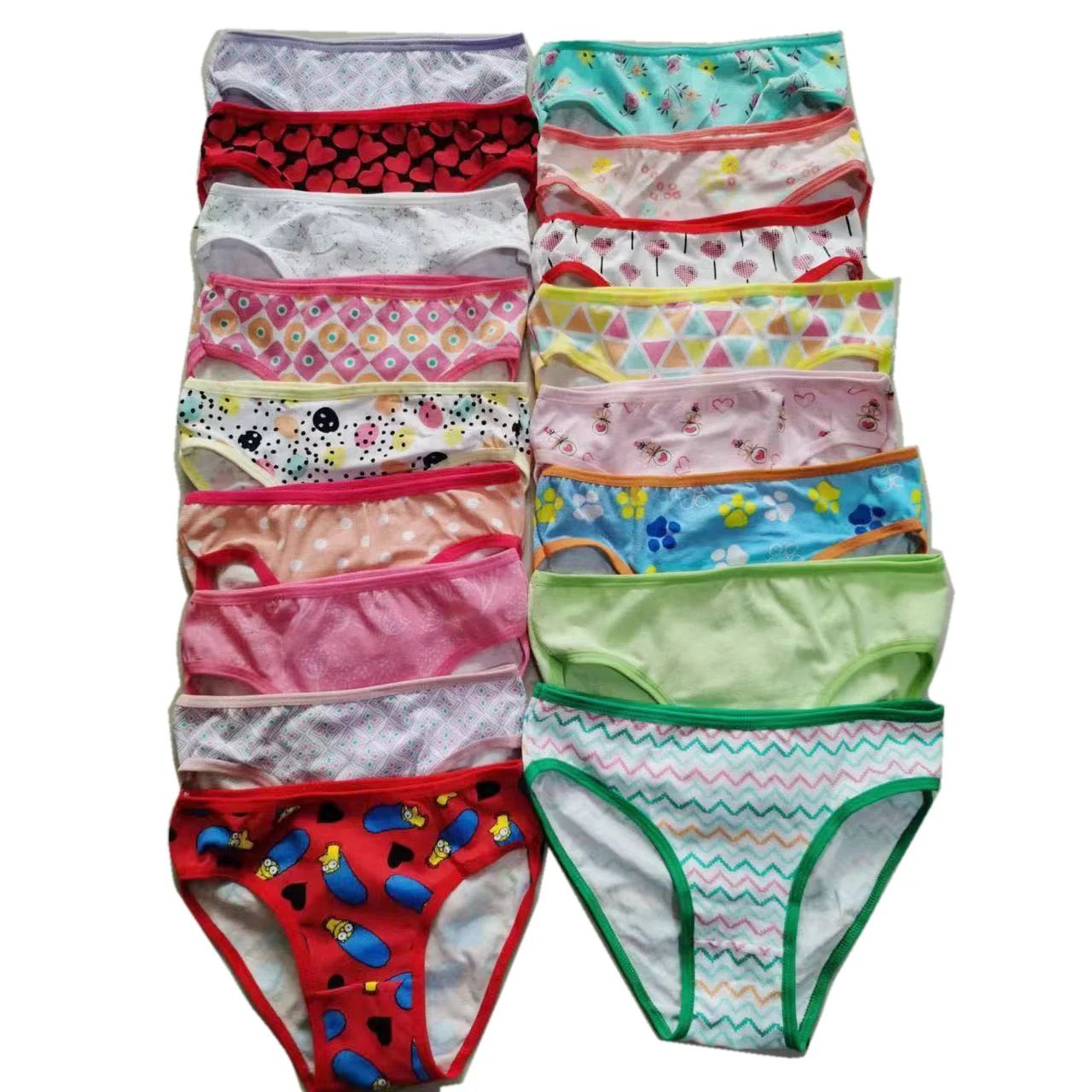 MOQ 600PCS SM004 wholesale High Quality Kids 100 % Cotton Child Underpants Boxer Panties teen school girl children underwear