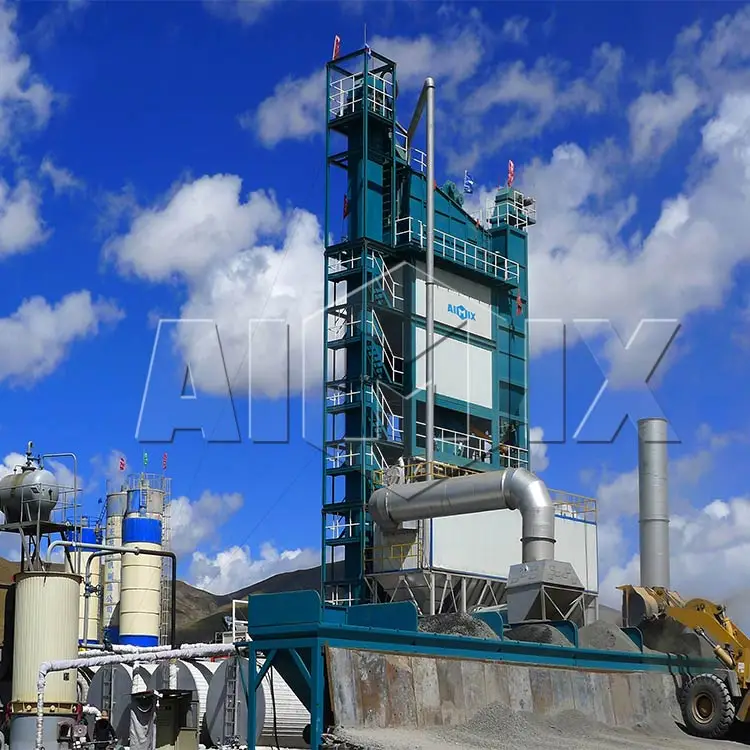 Stationary Batch Type Asphalt Mixing Plant With Capacity of 160 Tons Per Hour and 200 Tons Per Hour
