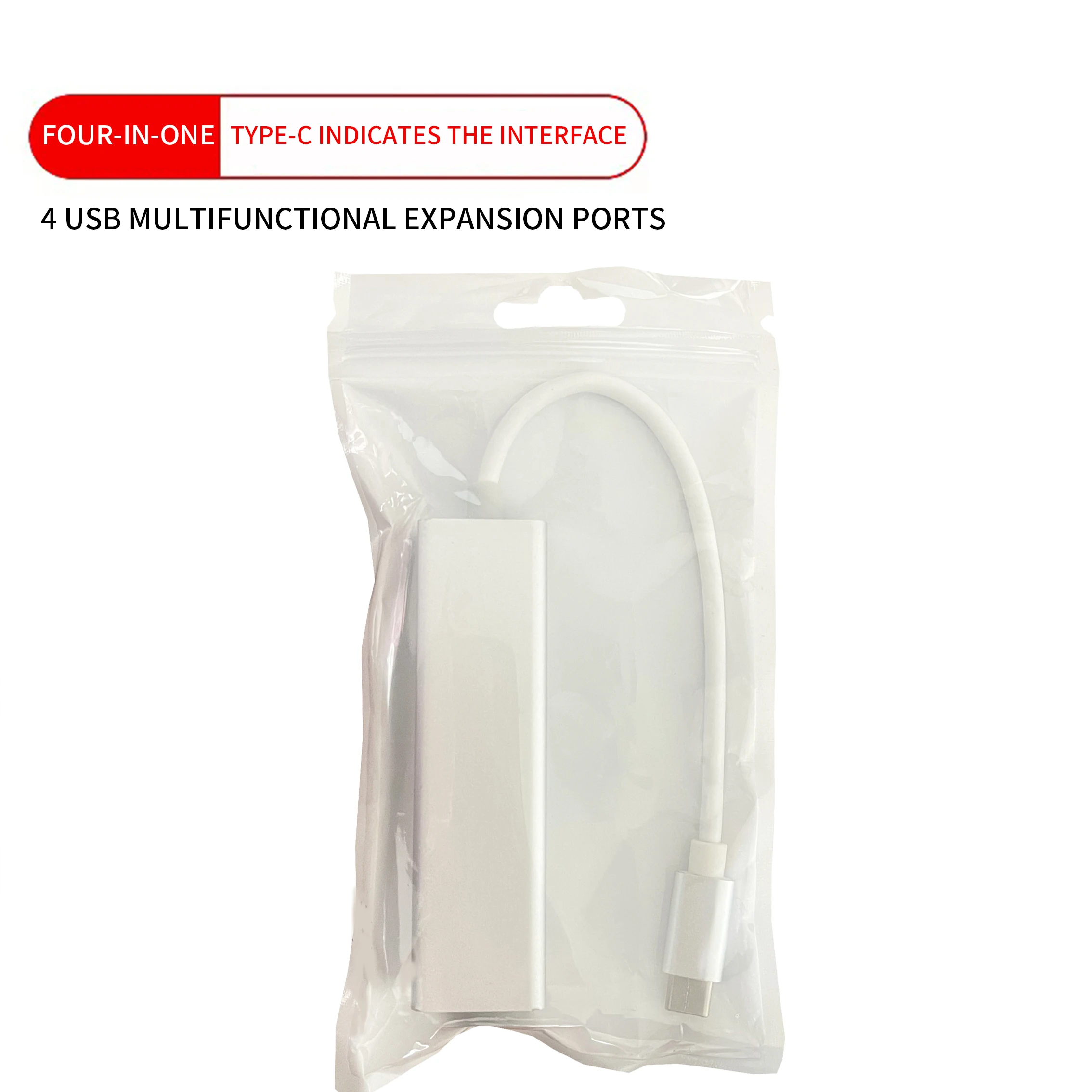 4 in 1 USB 2.0 3.0 Type C to RJ45 Hub Ethernet Adapter Lan RJ 45 Network Card for Desktop Laptop Notebook and more devices