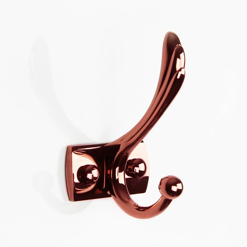 Fashion style rose gold Clothes hanger hook Bathroom Robe Hook Bathroom Towel Hook