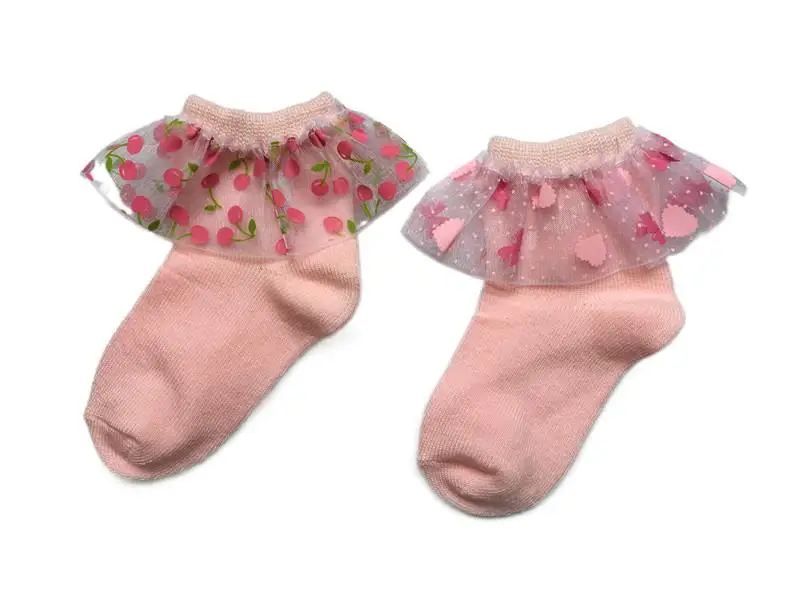 New Summer Candy Colors Retro Dancing Sock Kids Socks With Lace