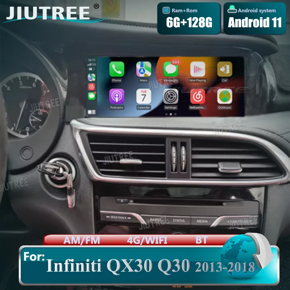 128GB Android  Car radio For Infiniti QX30 Q30 2013-2018 car stereo multimedia player head unit wireless carplay android auto