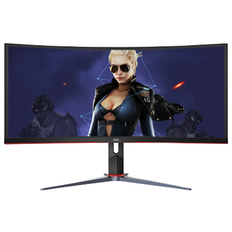 AOC CU34G2XP 34-inch curved monitor for gaming 4K 165hz anti-blue light VA LCD screen 21:9