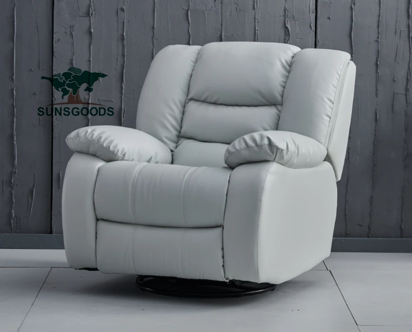 SUNSGOODS Luxury reclining genuine leather armchair recliner armchair for cinemas