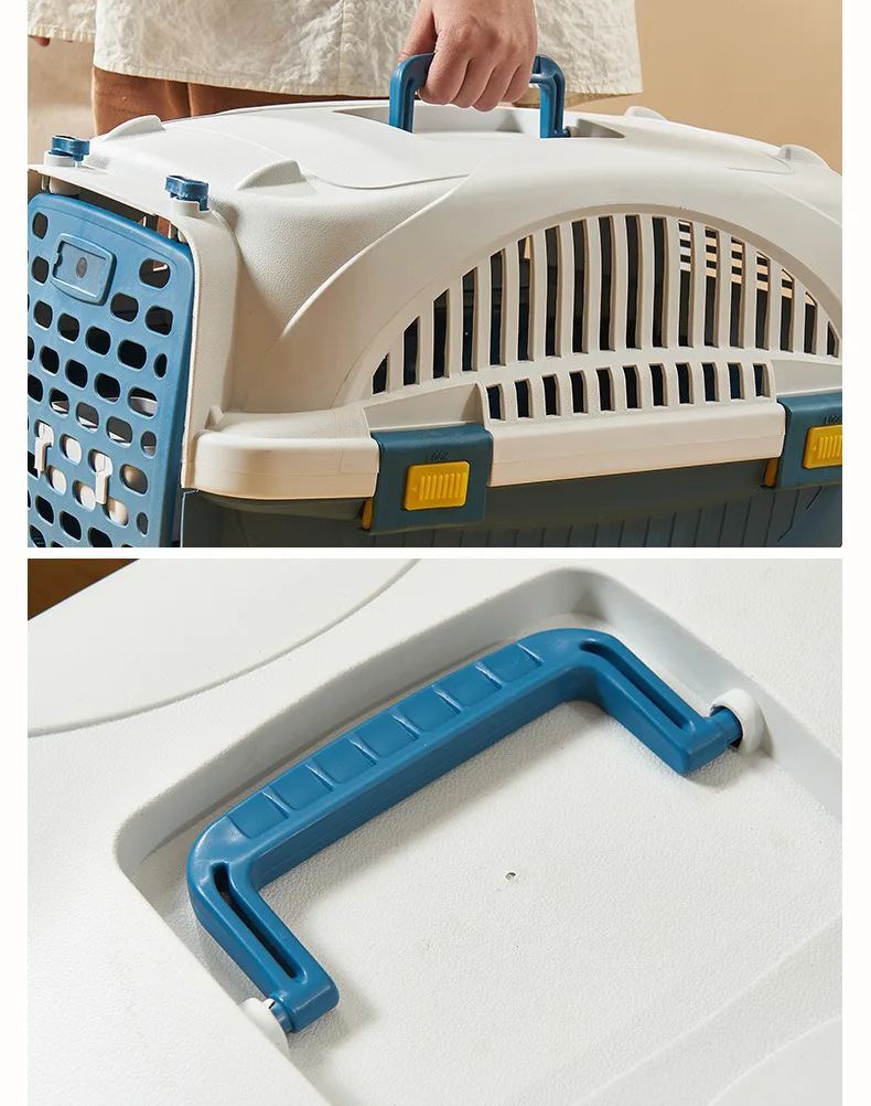 Wholesale Durable Pet Carrying Case Air Carrier Box Low Price Small Pet Cage Plastic Cages