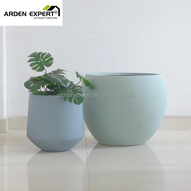 Patio Furnishing Glass Fiber Reinforced Plastics Flowerpots  Mixes Clay Outdoor Garden Planter