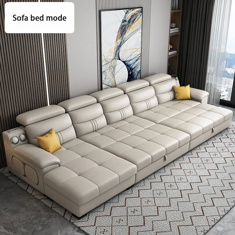 Space saving Large storage Foldable modern living room sofa Multi-functional Music Apartment sofa bed living room furniture