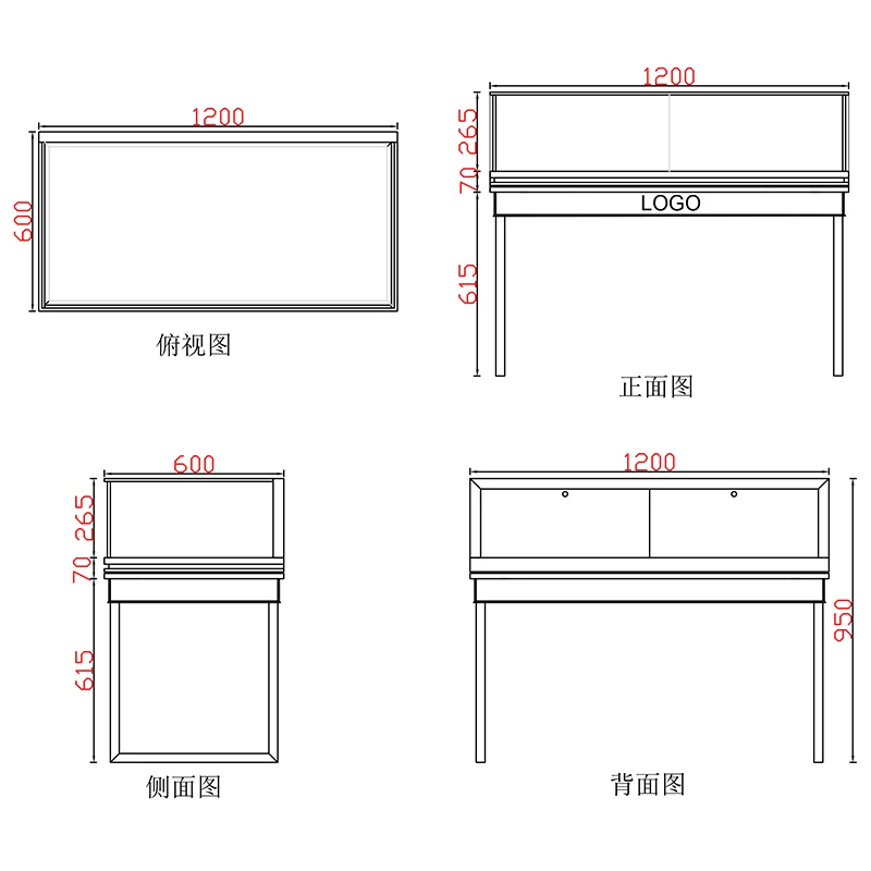 foshan jewelry showcase Customized  mall display kiosk  jewellery shop counter design for sale