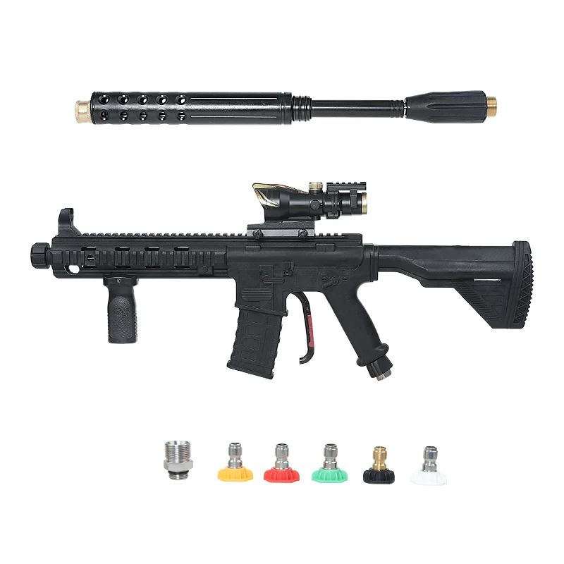 SPS M416 New Fashion Pressure Gun Carwash Gun 5000PSI Power Spray Gun With Extension Wand for Car Wash