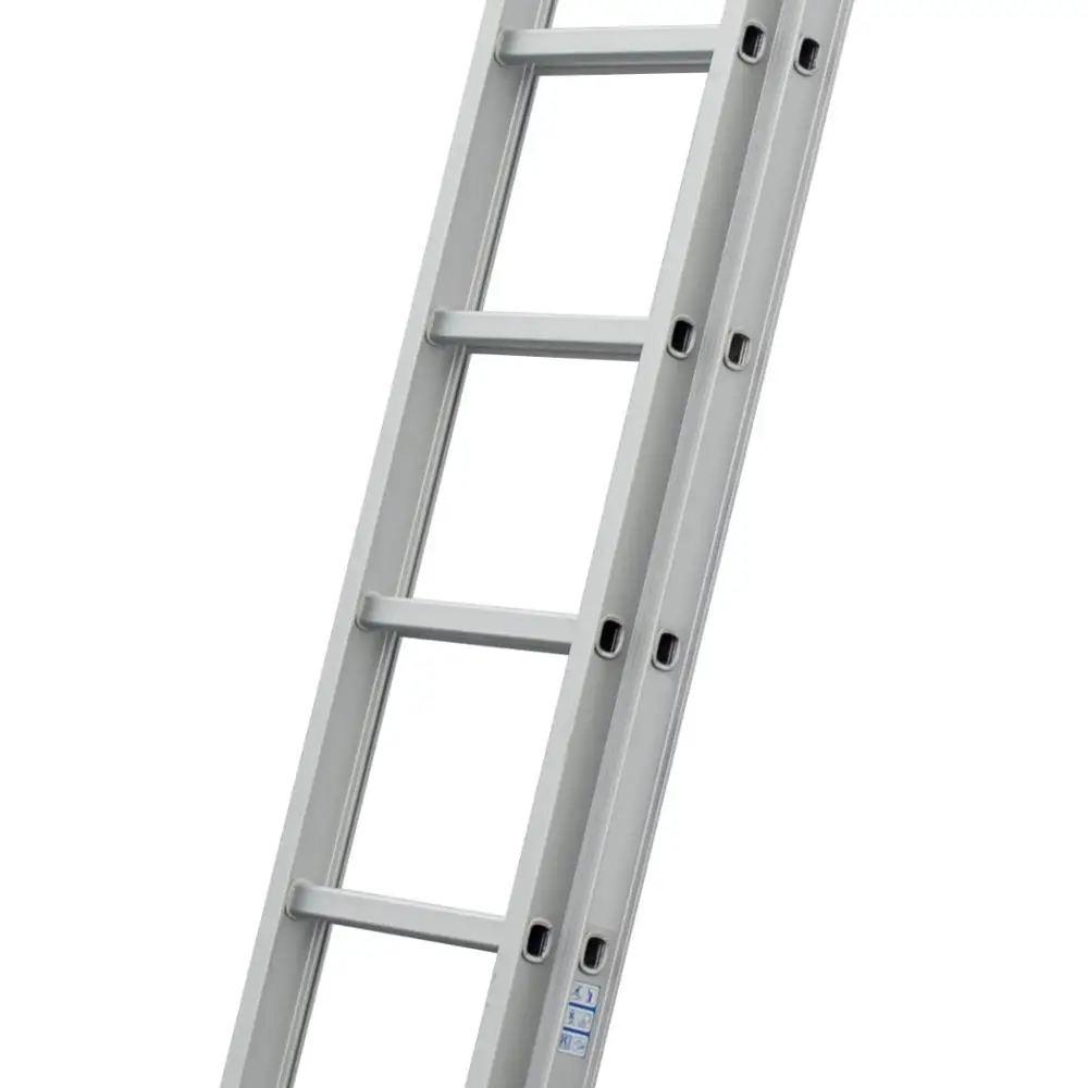 
good quality professional TUV certificate EN China H Straight 2 part aluminum telescopic 2*7 step ladder 