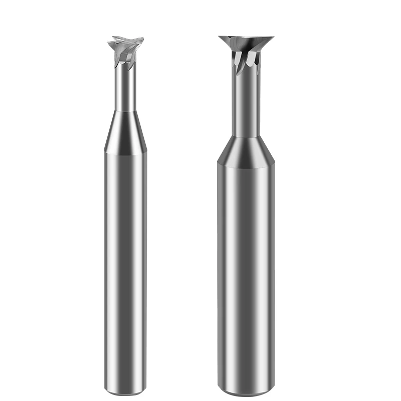 Custom cemented carbide dovetail groove milling cutter custom tungsten steel taper Angle set non-standard T shaped R chamfering