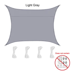 Patio Garden Terrace Awning Canopy 95% UV Block With Free Rope  Sun Shade Sail Rectangle Waterproof Outdoor Shade Sail