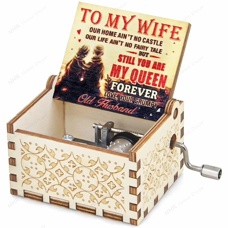 Hot Sale Products Mini Hand Crank Music Box Davy Jones Locket