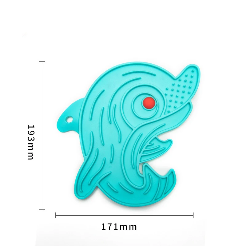 Factory Wholesale Non-toxic Durable Silicone Licking Mat Suction Cups Crab-shaped Pet Cat Lick Pad Slow Feeder Dog Lick Pad