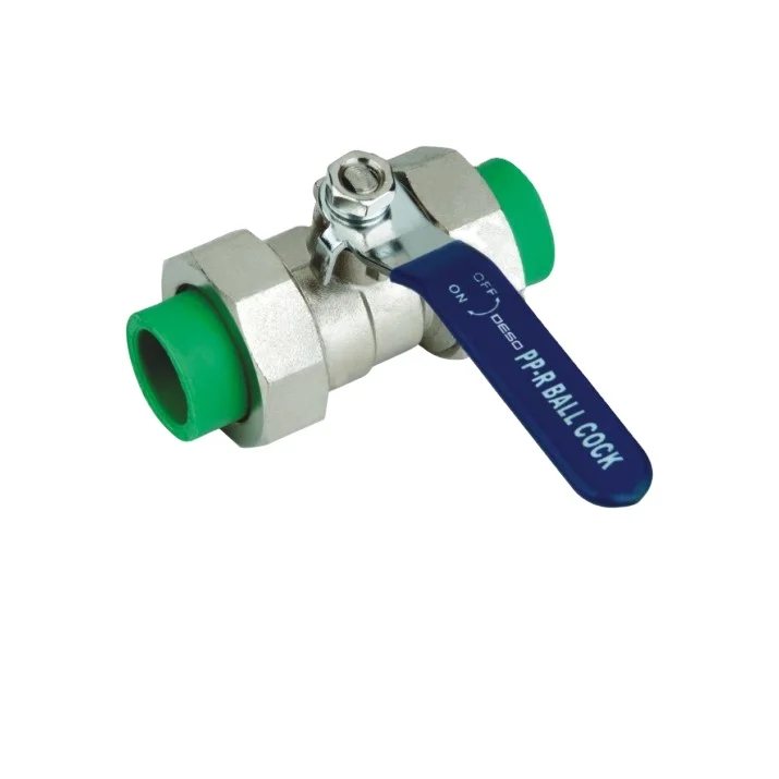 Deso Stop Valve Water Pipe Fitting Plastic PPR Union butterfly Shut-off Check Valve