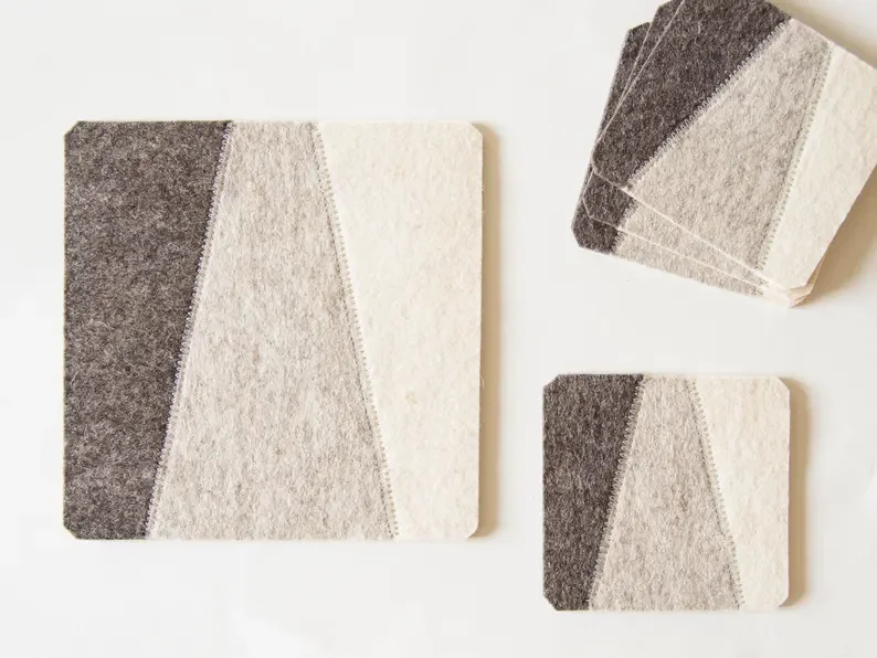 felt cup mat cup coaster felt placemats with coaster