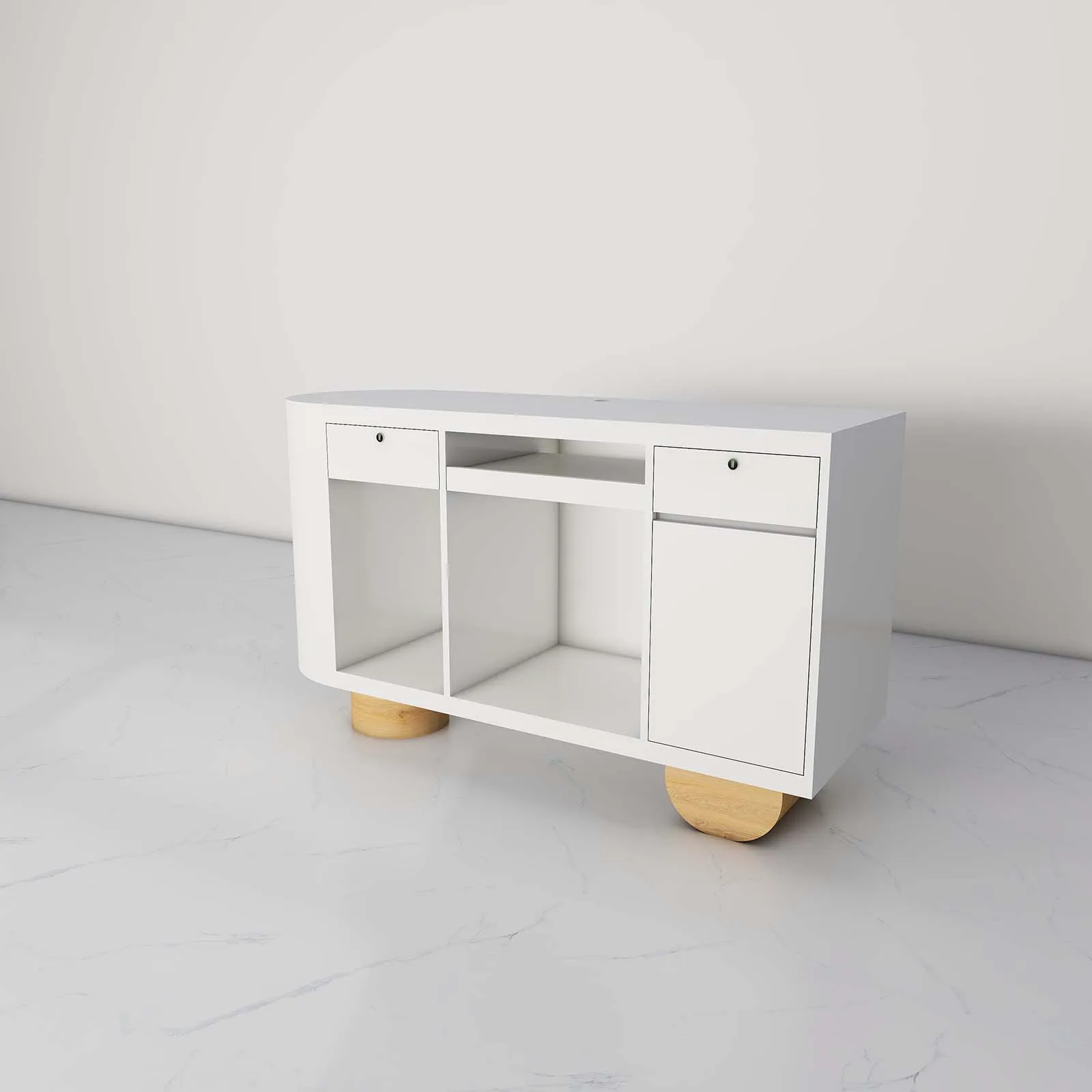USA CA UK AU GER Local Stock Modern High-end Simple Cafe Shop Reception Cashier Counter Table Desk Design