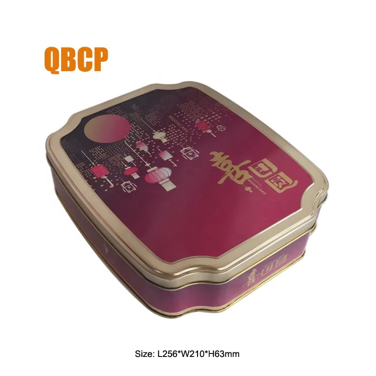 Сделанная на заказ пустая луна торт подарочная жестяная коробка для оптовой продажи