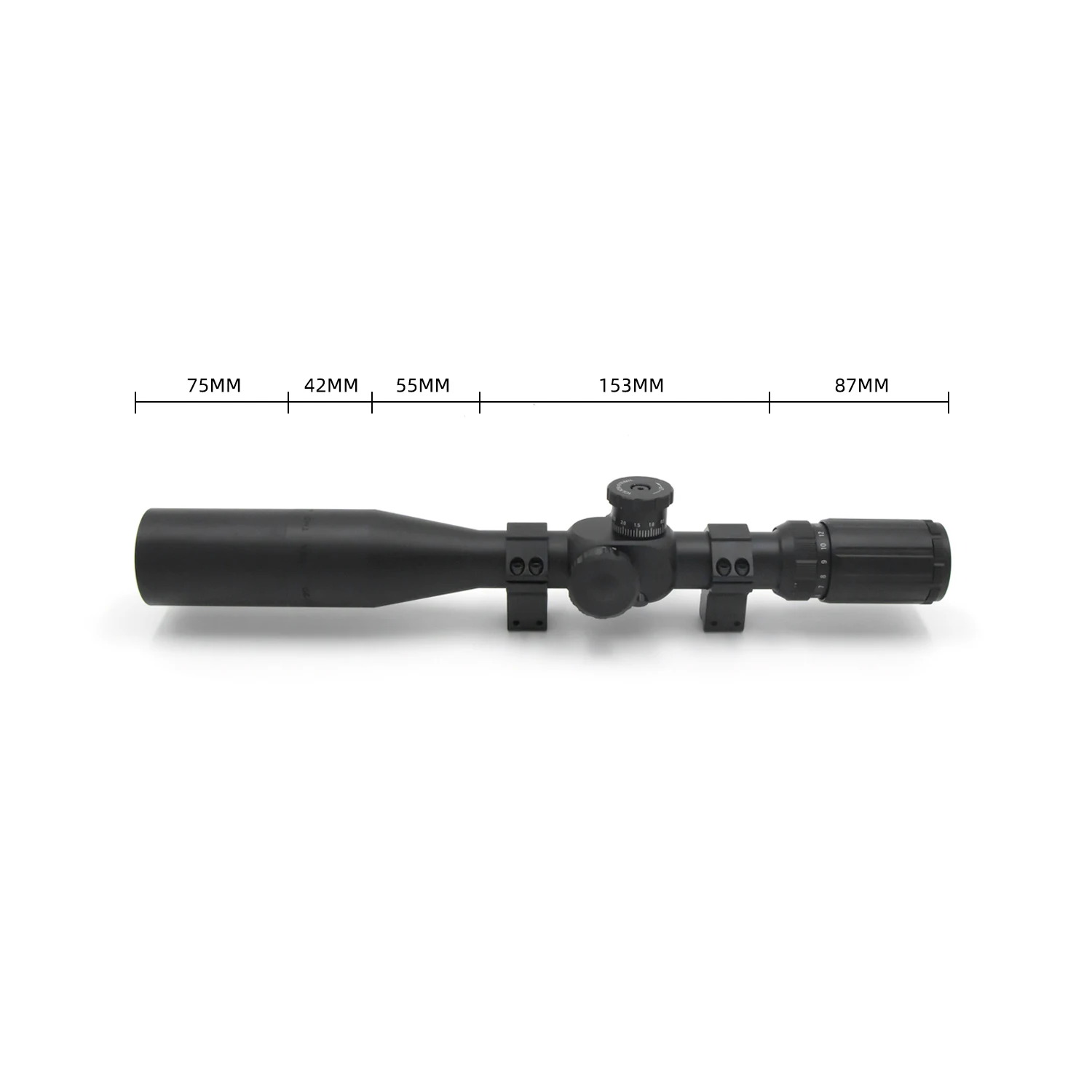 MAGORUI  OPTICS best scope FFP 4-14x44  SFIR Tactical hunting scope with Red Illumination Ultra Wide Scope