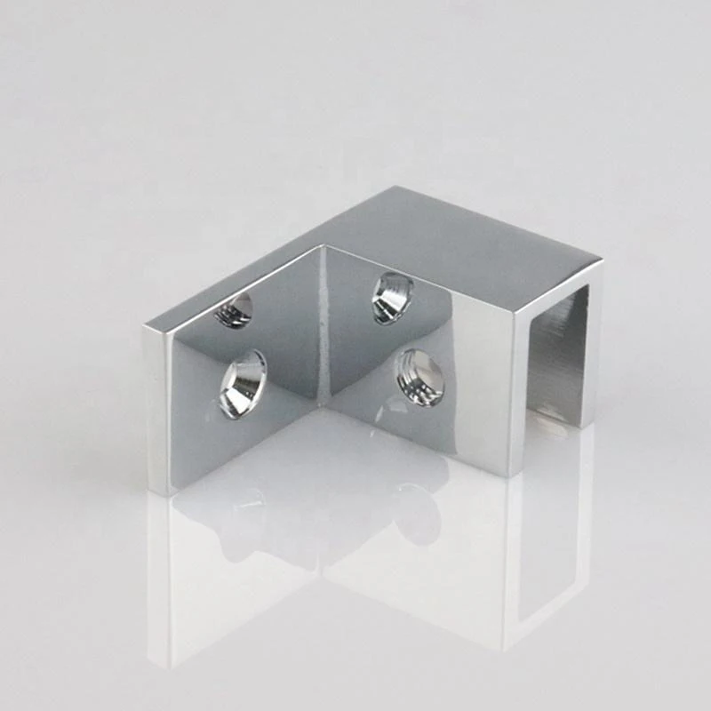 High quality brass glass connector clamp bracket Suitable for 90 degree wall to glass