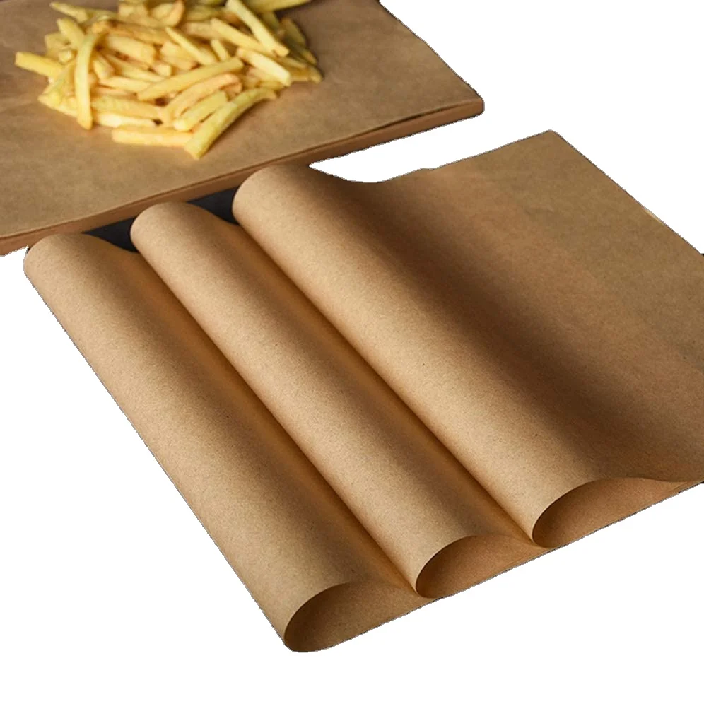 Brown and white  baking silicone oil  paper Parchment Paper for Baking