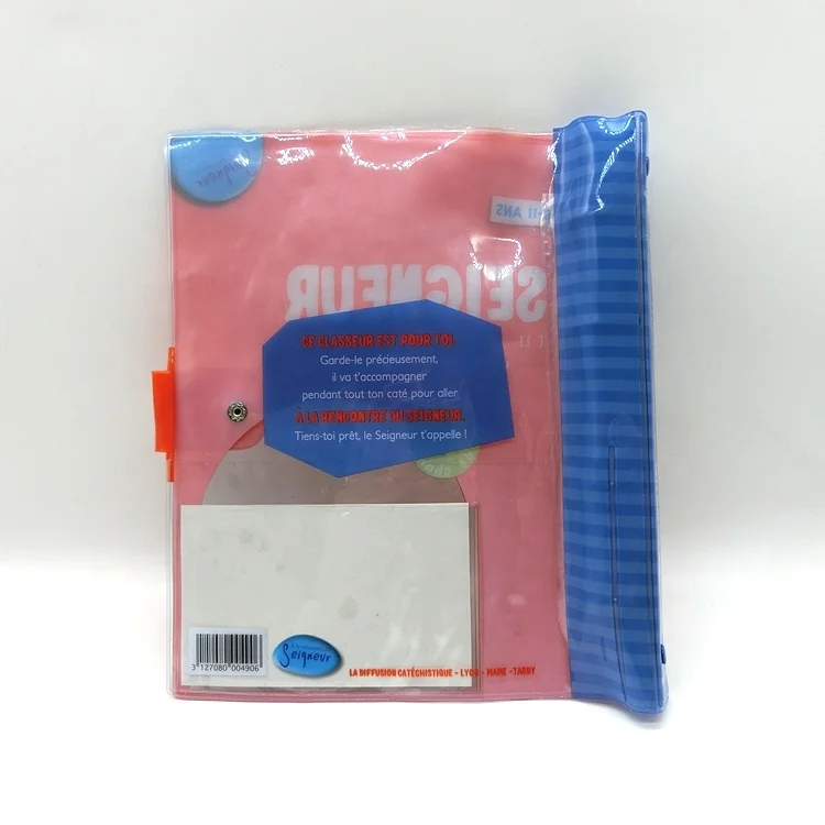 
Durable Books Files Notebooks Waterproof Custom PVC Plastic Book Cover 