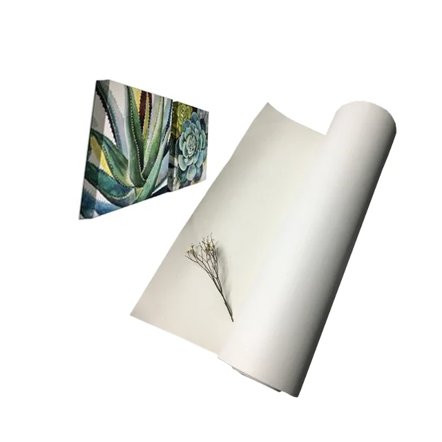 Оптовая продажа, Высококачественная водостойкая Акварельная краска 380 г/м2, матовая полихлопчатобумажная смесь, Печатный холст