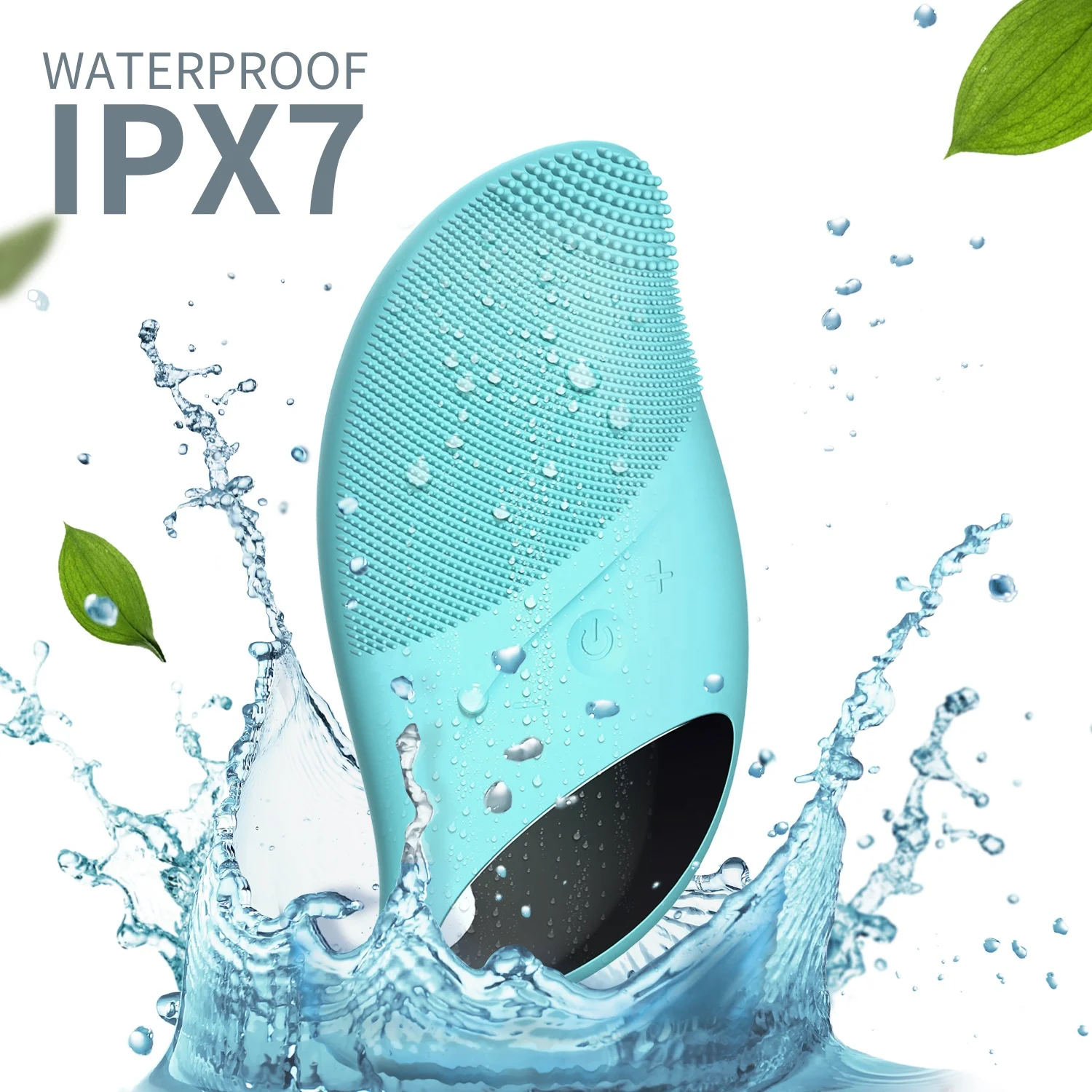  Лидер продаж 2021 водонепроницаемая электрическая щетка для чистки лица IPX 7 силиконовая очистки пор с функцией