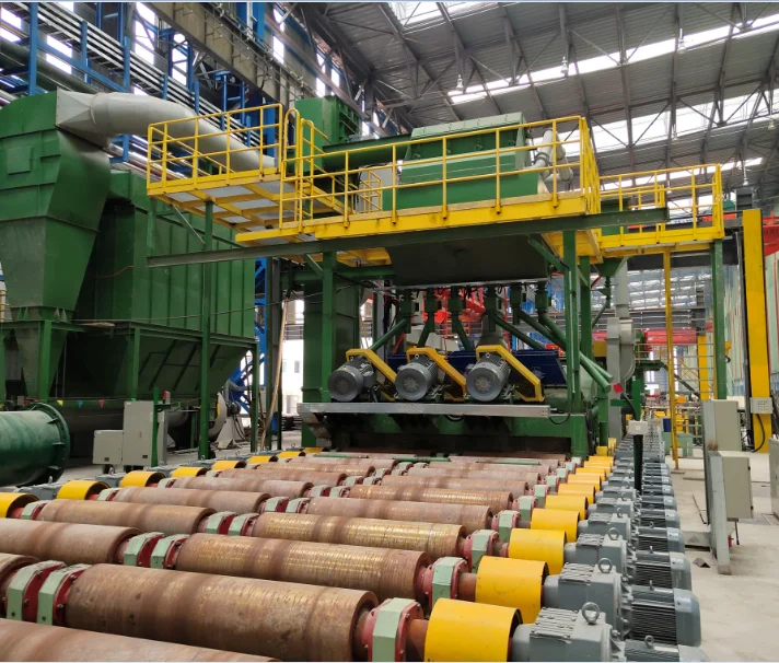 
H-Beam shot blast Machine /structure steel shot blast machine/steel plate shot blast machine 