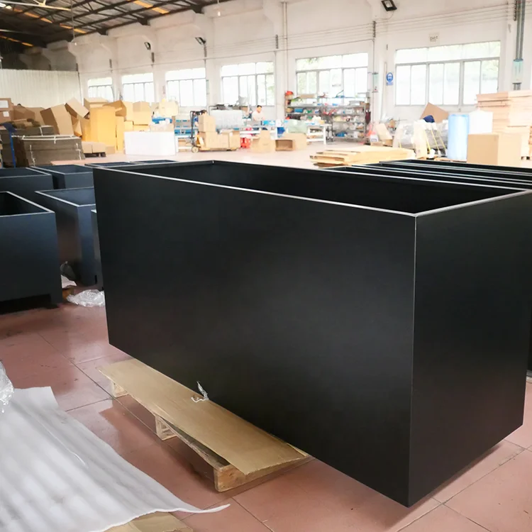 Custom Outdoor Large Metal Plant Garden Flower Pots Garden Plant Protection Corten Steel Planters Large Flower Pots