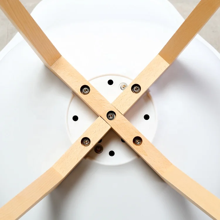 Стулья для столовой в скандинавском стиле, деревянные ножки, пластиковые стулья, обеденные стулья DC123