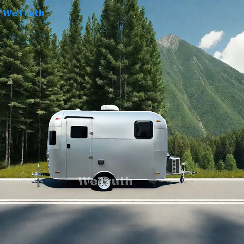 4X4 Factory 12ft RV Caravan Off road Aluminum Camper Trailer Kitchen van motorhome for sale