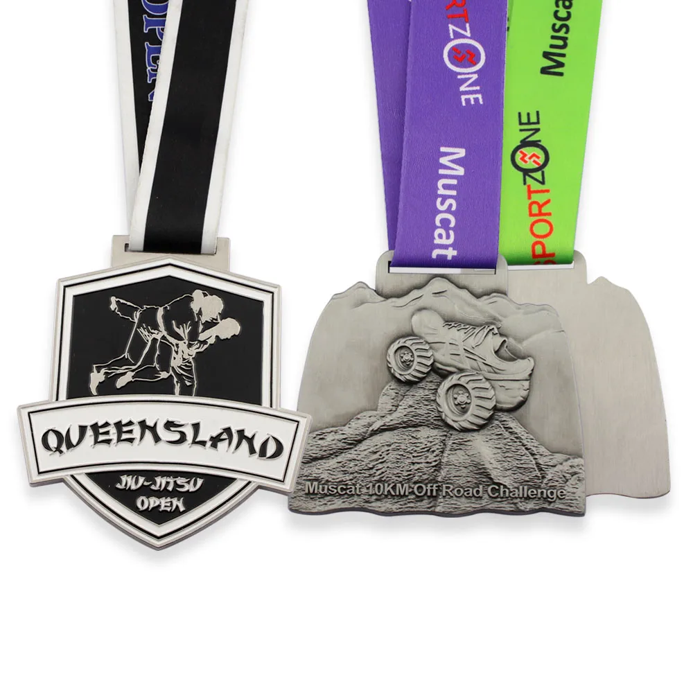 
Supplier manufacturer custom wholesale design cheap personalized award 3D gold blank race souvenir metal sports medals 