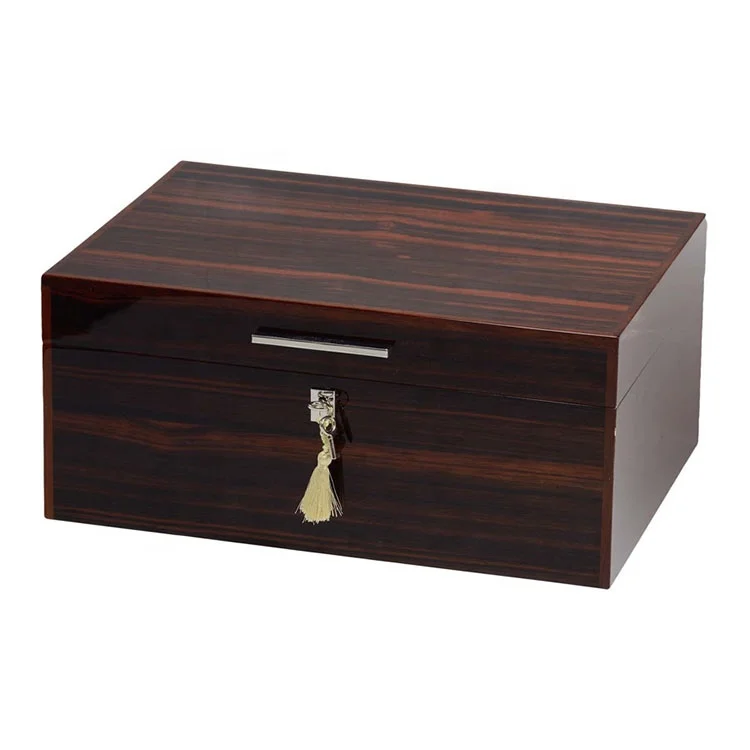 savoy brand ashton ebony high end inside tray wood cigar humidors