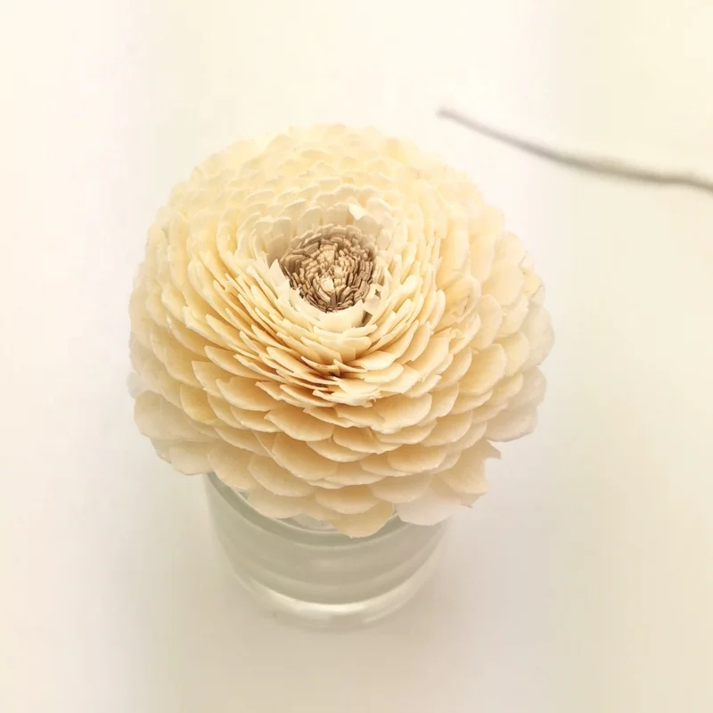 Custom AP handmade wood decorative for dried flower with cotton string