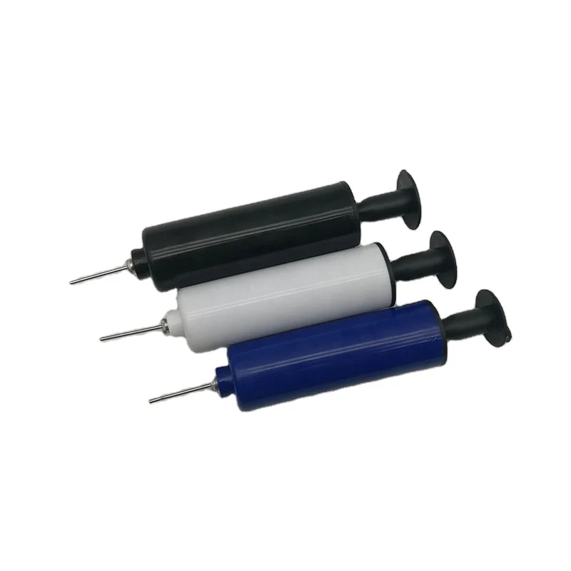 Wholesale Portable Dual Action Hand Air Inflatables Ball Pump With Needle For Soccer Ball