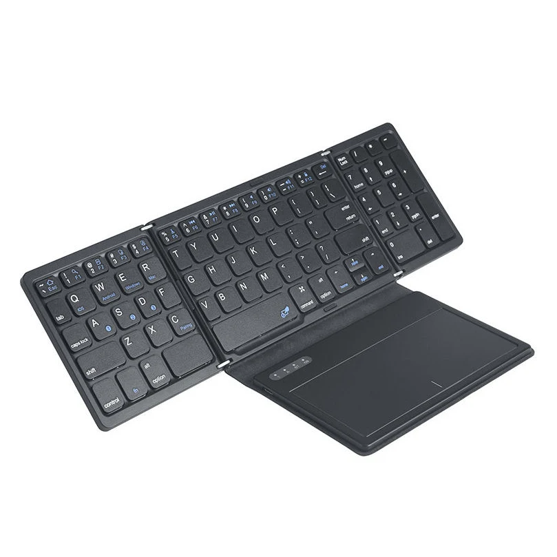 2020 new dropship  CE  FCCrohs Russian/Spanish/English B055 Mini Wireless Bt Folding keyboard  for Windows  Android