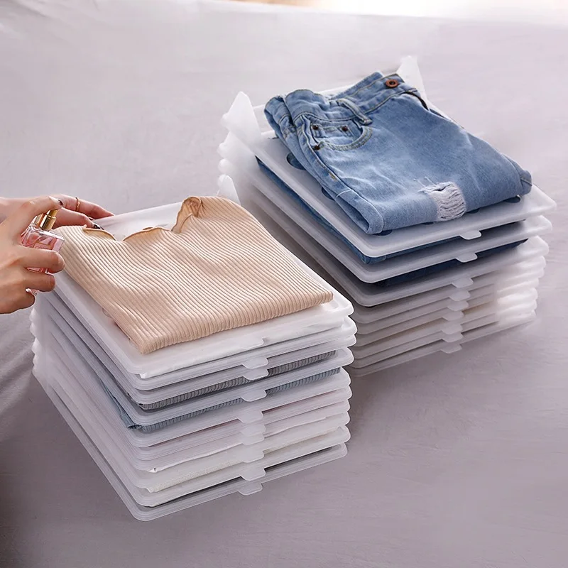 Оптовая продажа, индивидуальный органайзер для шкафа, гардероба, складная доска для одежды, пластиковая папка для одежды, папка для белья, органайзер для доски