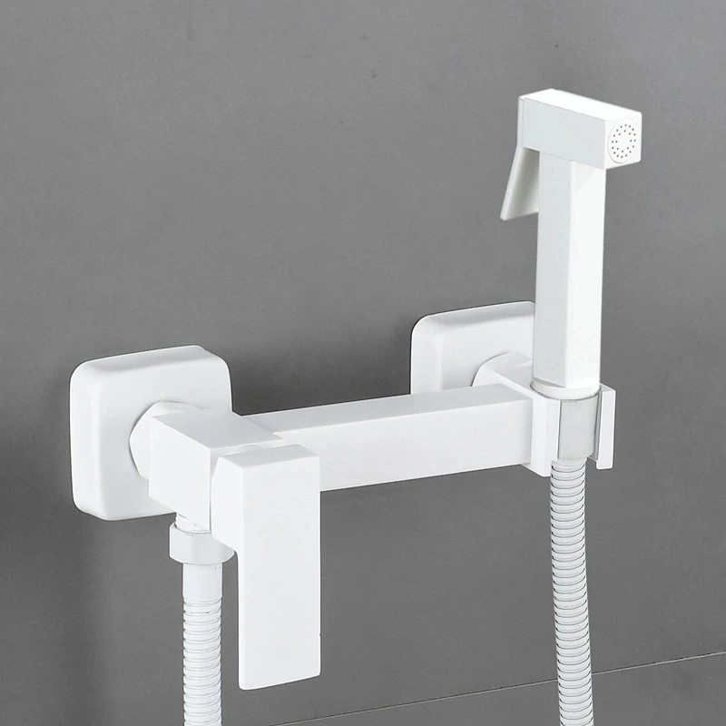 Factory Wholesale Wall Mounted Bathroom Shower Bidet Tap Spray Shattaf Toilet Bidet Sprayer Head