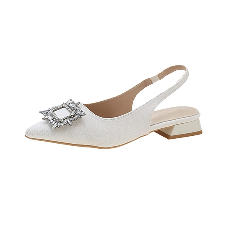 Pointed Toe New Design Soft Genuine Leather Ladies Shoes Flat Casual Fashion Women Flat Sandals