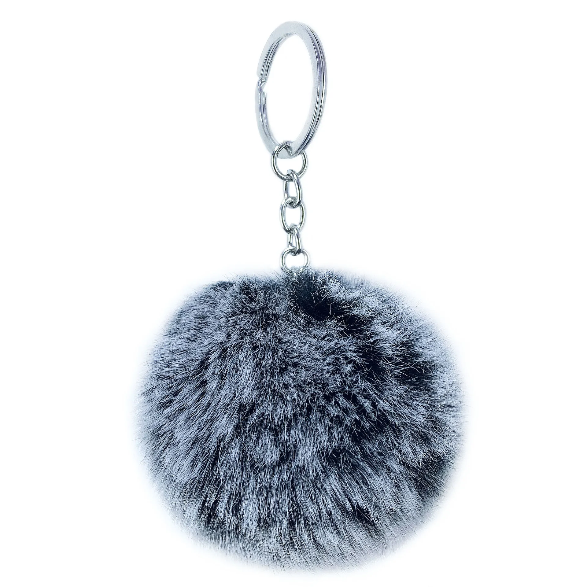 Wholesale Pendant Keyring Gift Plush Cute Fur Key Chain For Women Bag Ornaments Small Toy Soft Pom Pom Ball Car Key