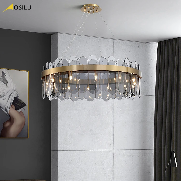 simple round shape G9 light source modern light chandeliers ceiling