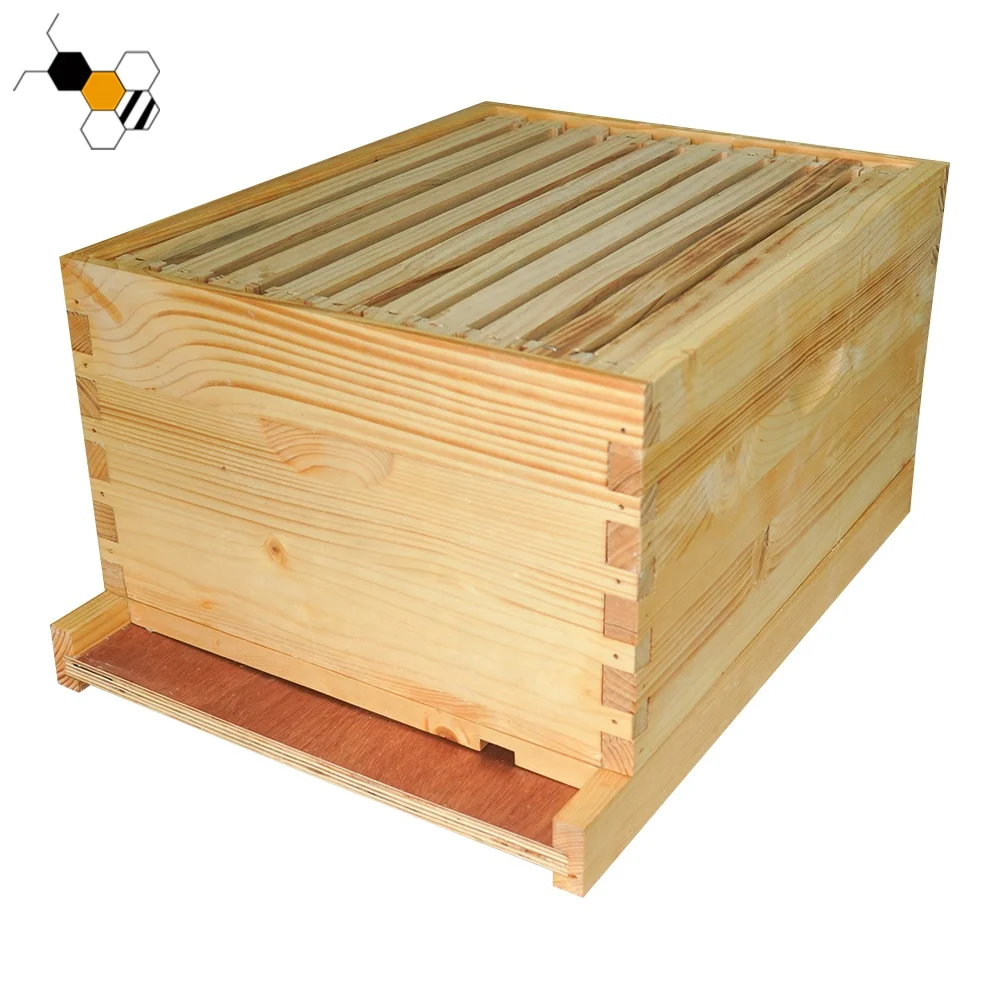 Langstroth 4 Layer Bee Hive Unassembled Beehive Box House For Bee Hive