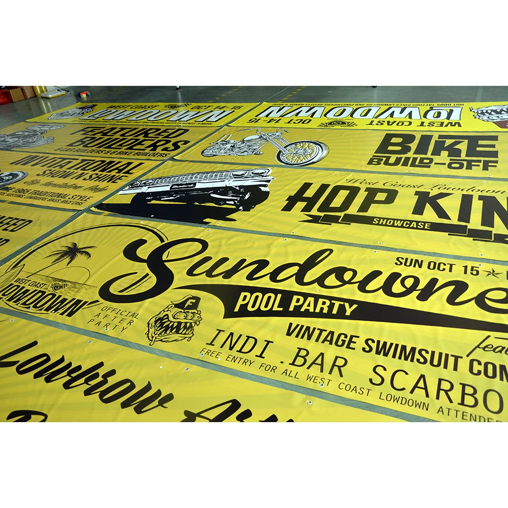 Wall Hanging Banner Printing Outdoor Pvc Vinyl Custom Logo Banner For Wall Advertising