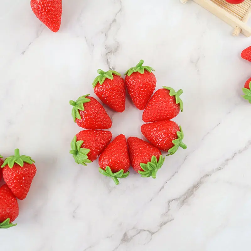 Red Strawberry Artificial Strawberry foam material imitation Strawberry cake bouquet decoration accessories flower packaging