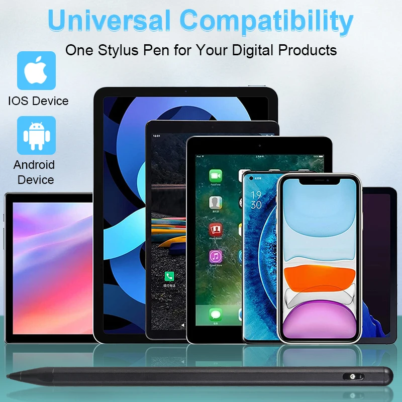 YKS Active Capacitive Metal Stylus Pen For An Droid&ios Universal Tablet Touch Pen Smooth Writing Touch Screen Pen